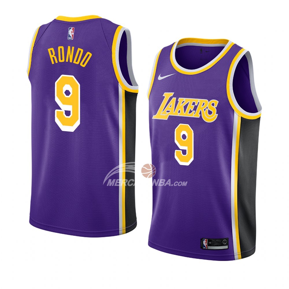 Maglia Los Angeles Lakers Rajon Rondo Statement 2018-19 Viola